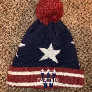 Washington capitals pom beanie